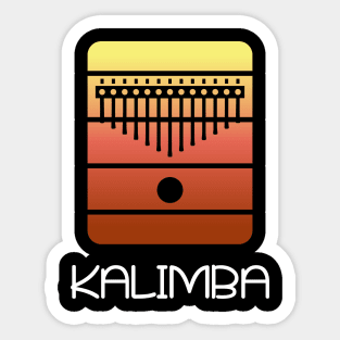 Musical Gift Kalimba Thump Piano  African Music Instrument Sticker